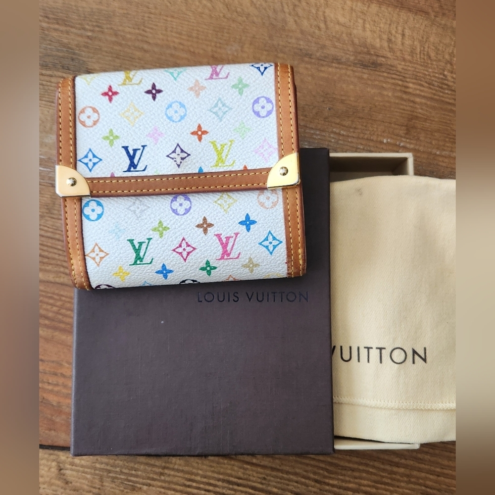LOUIS VUITTON x TAKASHI MURAKAMI WHITE MONOGRAM MULTICOLORE ELISE